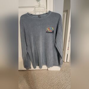Blue Lake Placid Graphic Long Sleeve Shirt